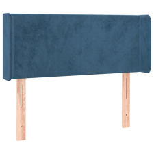 vidaXL sötétkék bársony fejtámla szárnyakkal 103x16x78/88 cm ágy és ágykellék
