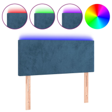vidaXL sötétkék bársony LED-es fejtámla 100x5x78/88 cm (3121378) ágy és ágykellék