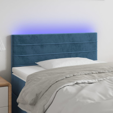 vidaXL sötétkék bársony LED-es fejtámla 90x5x78/88 cm ágy és ágykellék