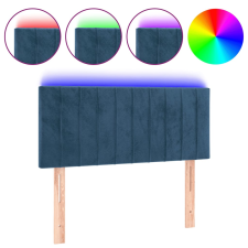 vidaXL sötétkék bársony LED-es fejtámla 90x5x78/88 cm (3121890) ágy és ágykellék