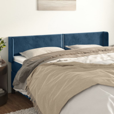 vidaXL sötétkék bársony szárnyas fejtámla 183x16x78/88 cm ágy és ágykellék