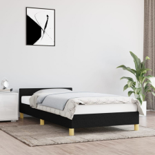vidaXL Sötéts szövet ágykeret fejtámlával 80 x 200 cm ágy és ágykellék