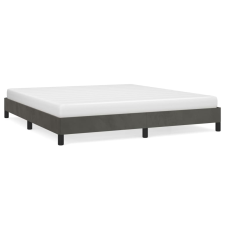 vidaXL sötétszürke bársony ágykeret 160x200 cm (346983) ágy és ágykellék