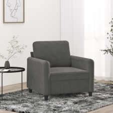 vidaXL sötétszürke bársony kanapéfotel 60 cm bútor