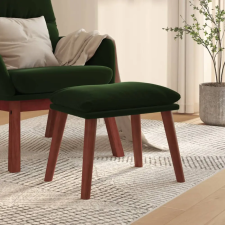 vidaXL sötétszürke bársony lábzsámoly 45 x 29,5 x 39 cm bútor