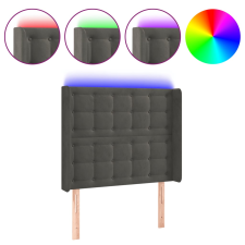 vidaXL sötétszürke bársony LED-es fejtámla 103x16x118/128 cm (3124525) ágy és ágykellék