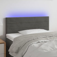 vidaXL sötétszürke bársony LED-es fejtámla 80 x 5 x 78/88 cm ágy és ágykellék