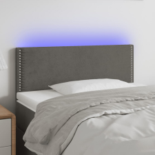 vidaXL sötétszürke bársony LED-es fejtámla 80 x 5 x 78/88 cm ágy és ágykellék