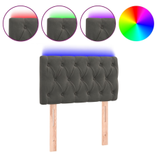vidaXL sötétszürke bársony LED-es fejtámla 80x7x78/88 cm (3121979) ágy és ágykellék