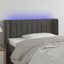 vidaXL sötétszürke bársony LED-es fejtámla 83 x 16 x 78/88 cm ágy és ágykellék