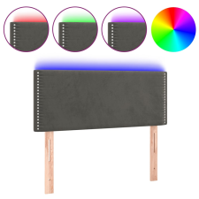 vidaXL sötétszürke bársony LED-es fejtámla 90x5x78/88 cm (3121509) ágy és ágykellék