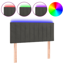 vidaXL sötétszürke bársony LED-es fejtámla 90x5x78/88 cm (3121887) ágy és ágykellék
