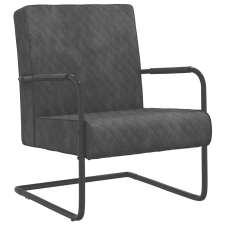 vidaXL sötétszürke bársony szánkótalpas szék bútor