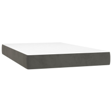 vidaXL sötétszürke bársony zsebrugós ágymatrac 120x200x20 cm (347769) ágy és ágykellék