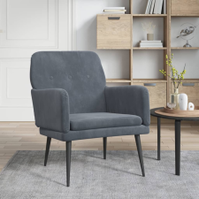vidaXL sötétszürke bársonyfotel 62x79x79 cm bútor