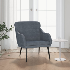 vidaXL sötétszürke bársonyfotel 63 x 76 x 80 cm bútor