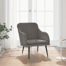 vidaXL sötétszürke bársonyfotel 63 x 76 x 80 cm bútor