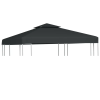 vidaXL Sötétszürke csere pavilon ponyvatető 310 g / m², 3 x 3 m