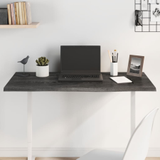 vidaXL Sötétszürke kezelt tömör tölgyfa asztallap 100x40x2 cm bútor