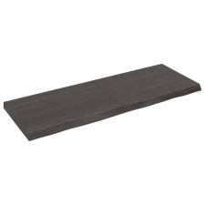 vidaXL sötétszürke kezelt tömör tölgyfa asztallap 140x50x6 cm (3156443) bútor