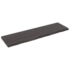 vidaXL sötétszürke kezelt tömör tölgyfa asztallap 180x50x6 cm (3156455) bútor