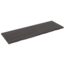 vidaXL sötétszürke kezelt tömör tölgyfa asztallap 180x60x4 cm (3156456) bútor