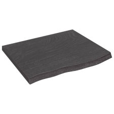 vidaXL sötétszürke kezelt tömör tölgyfa asztallap 60x50x4 cm (3156411) bútor