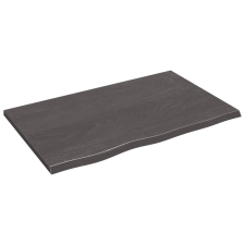 vidaXL sötétszürke kezelt tömör tölgyfa asztallap 80x50x2 cm (3156419) bútor
