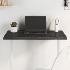 vidaXL sötétszürke kezelt tömör tölgyfa asztallap 80x50x4 cm bútor