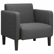 vidaXL sötétszürke kordbársony szövet kanapészék karfás szék 54 cm (4100516) bútor