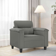vidaXL sötétszürke mikroszálas szövet kanapéfotel 60 cm bútor