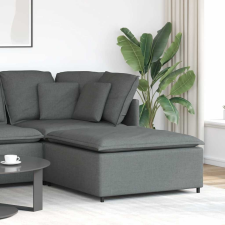 vidaXL sötétszürke moduláris kanapé lábzsámoly modul 100x100x48 cm bútor