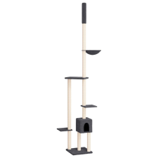 vidaXL sötétszürke plafonig érő kaparófa 258,5-284,5 cm (171719) macskabútor