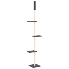 vidaXL sötétszürke plafonig érő kaparófa 267,5-297,5 cm (171707) macskabútor