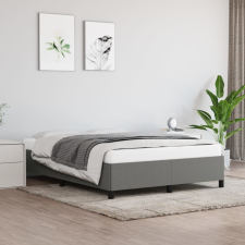 vidaXL sötétszürke szövet ágykeret 140 x 190 cm ágy és ágykellék