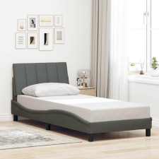vidaXL sötétszürke szövet ágykeret matrac nélkül 90x190 cm ágy és ágykellék