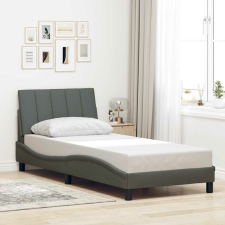 vidaXL sötétszürke szövet ágykeret matrac nélkül 90x190 cm ágy és ágykellék