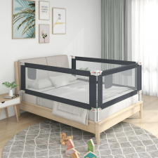 vidaXL sötétszürke szövet biztonsági leesésgátló 150 x 25 cm bababiztonság