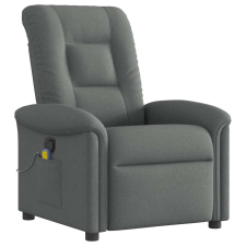 vidaXL sötétszürke szövet dönthető masszázsfotel (4015627) masszázsfotel