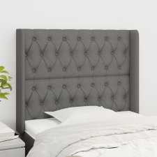 vidaXL sötétszürke szövet fejtámla szárnyakkal 103x16x118/128 cm ágy és ágykellék