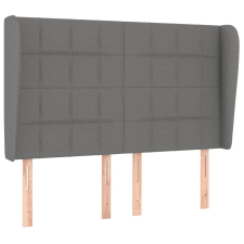 vidaXL sötétszürke szövet fejtámla szárnyakkal 147 x 23 x 118/128 cm (3117955) ágy és ágykellék