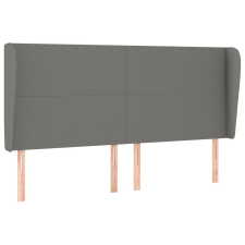 vidaXL sötétszürke szövet fejtámla szárnyakkal 203x23x118/128 cm (3117699) ágy és ágykellék