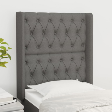 vidaXL sötétszürke szövet fejtámla szárnyakkal 83x16x118/128 cm ágy és ágykellék