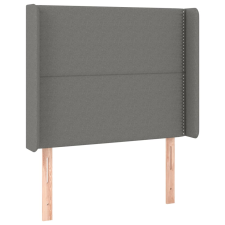 vidaXL sötétszürke szövet fejtámla szárnyakkal 93x16x118/128 cm (3119423) ágy és ágykellék