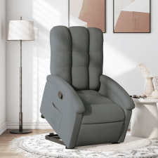 vidaXL sötétszürke szövet felállást segítő dönthető fotel bútor