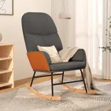 vidaXL Sötétszürke szövet hintaszék bútor
