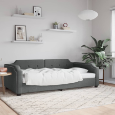 vidaXL sötétszürke szövet kanapéágy 90 x 190 cm bútor