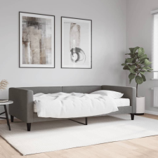 vidaXL sötétszürke szövet kanapéágy matraccal 100 x 200 cm ágy és ágykellék