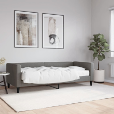 vidaXL sötétszürke szövet kanapéágy matraccal 80 x 200 cm bútor