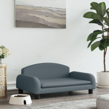 vidaXL sötétszürke szövet kutyaágy 70 x 45 x 30 cm szállítóbox, fekhely kutyáknak